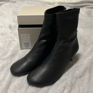 Cos black leather boots